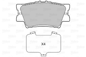 Bremseklosser sett, Bakaksel, Framaksel, LEXUS ES, LX, TOYOTA AURION, AVALON Sedan, CAMRY Sedan, MATRIX, RAV 4 III, RAV 4 IV, 04466-0607